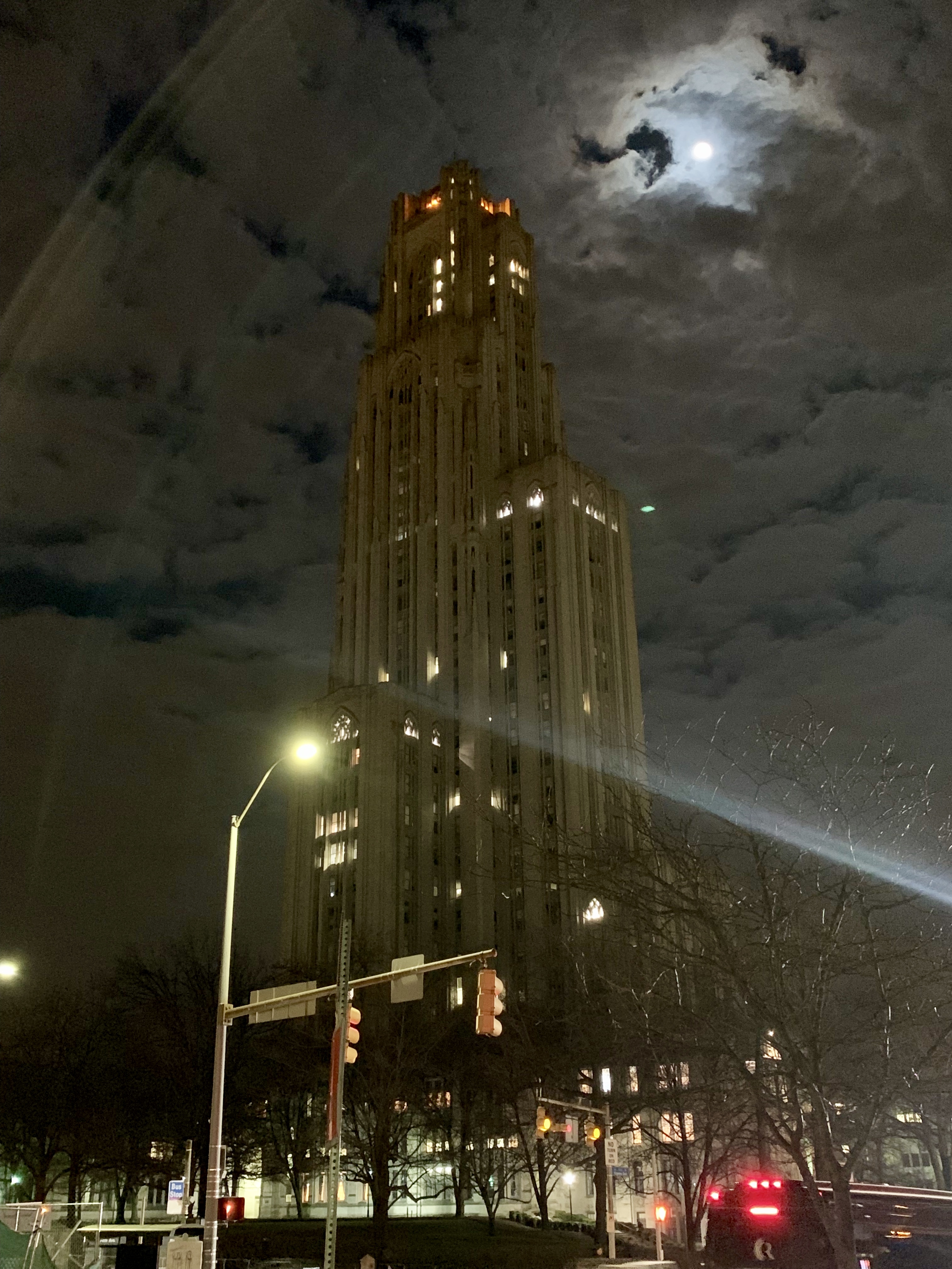 Photo of the Cathedral of Learning at the University of Pittsburgh, where Rutenbar's office is located. 