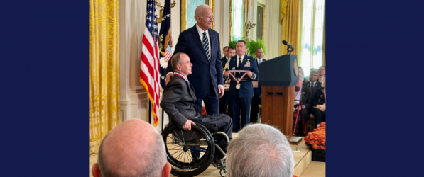 Rory A. Cooper receives the U.S. National Medal of Technology and Innovation at the White House